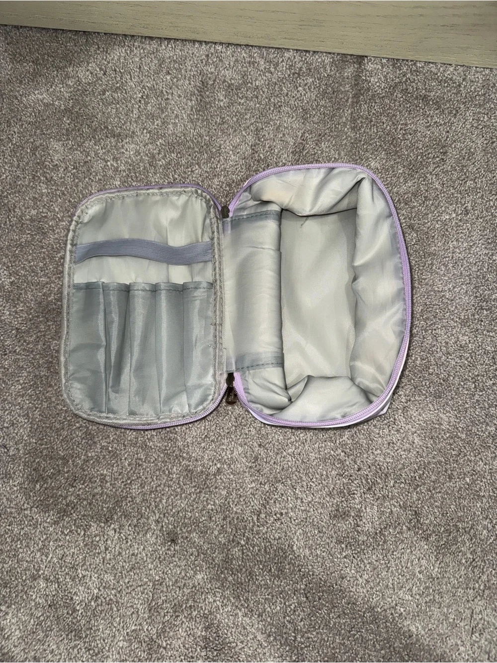 Pastel Gradient Cosmetic Bag - Pink & White
